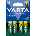 4 piles rechargeables aa / hr6 1350mah varta accu power