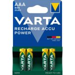 4 piles rechargeables aaa / hr03 800mah varta accu
