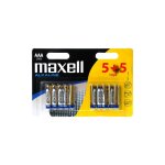 5 + 5 piles alcalines aaa / lr03 maxell alkaline 5 + 5 piles alcalines aaa / lr03 maxell alkaline