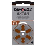 6 piles auditives 312 / pr41 rayovac extra 6 piles auditives 312 / pr41 rayovac extra