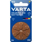 6 piles auditives 312 / pr41 varta hearing aid batteries 6 piles auditives 312 / pr41 varta hearing aid batteries