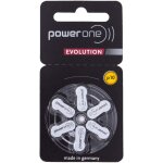 6 piles auditives p10 power one evolution zinc - air
