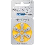 6 piles auditives p10 power one zinc - air 6 piles auditives p10 power one zinc - air