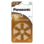 6 piles auditives pr312 / pr41 panasonic hearing aid
