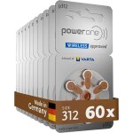 60 piles auditives p312 power one zinc - air 60 piles auditives p312 power one zinc - air