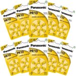 60 piles auditives pr10 / pr230l / pr536 panasonic hearing aid 60 piles auditives pr10 / pr230l / pr536 panasonic hearing aid