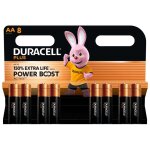 8 piles alcalines aa / lr6 duracell plus