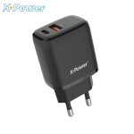 Chargeur adaptateur secteur vers usb - c et usb - a pd20w + qc3. 0 x - power vqt33 Chargeur adaptateur secteur vers usb - c et usb - a pd20w + qc3. 0 x - power vqt33