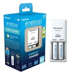 Chargeur panasonic eneloop compact charger bq - cc50 avec 2 piles aa 2000mah Chargeur panasonic eneloop compact charger bq - cc50 avec 2 piles aa 2000mah