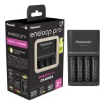 Chargeur panasonic eneloop pro smartplus charger bq - cc55 avec 4 piles aa 2500mah Chargeur panasonic eneloop pro smartplus charger bq - cc55 avec 4 piles aa 2500mah