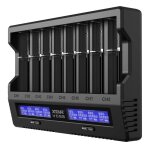 Chargeur de piles xtar vc8s avec adaptateur pd 45w qc3. 0 Chargeur de piles xtar vc8s avec adaptateur pd 45w qc3. 0