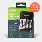 Chargeur uniross value charger avec 2 piles aa et 2 piles aaa Chargeur uniross value charger avec 2 piles aa et 2 piles aaa
