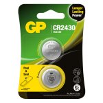 Gp batteries 2 piles cr2430 gp bouton lithium 3v