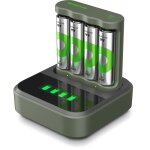 Gp batteries station + chargeur gp recyko everyday avec 4 piles aa 2100mah Gp batteries station + chargeur gp recyko everyday avec 4 piles aa 2100mah