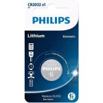 Pile cr2032 / dl2032 philips bouton lithium 3v