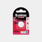 Pile cr2032 uniross lithium 3v