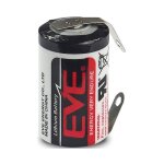 Pile er14250cnr / 1 / 2aa cosses à souder en u eve lithium 3, 6v Pile er14250cnr / 1 / 2aa cosses à souder en u eve lithium 3, 6v