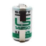 Pile ls14250cnr / cr1 / 2aa cosses à souder en u saft lithium 3, 6v Pile ls14250cnr / cr1 / 2aa cosses à souder en u saft lithium 3, 6v