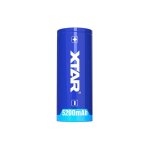Pile rechargeable 26650 xtar lithium 3, 6v 5200mah 7a