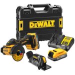 Dewalt meuleuse 18v xr powerstack 76 mm 2x1. 7 ah - dcs438e2t - qw