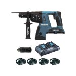 Makita perfo - burineur sds - plus 36v lxt 4x5 ah en makpac - dhr264pt4j