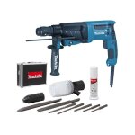 Makita perforateur burineur 800w sds - plus + accessoires - hr2630tx4
