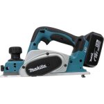 Makita rabot sans fil 18v lxt 2x5 ah 82 mm en makpac - dkp180rtj