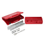 Milwaukee set de douilles et cls  cliquet 3 / 8 32 pcs - 4932464945