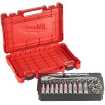 Milwaukee set de douille  cliquet 1 / 2 mtriques - 4932471864