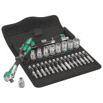 Wera cl  cliquet + 9 douilles + 15 embouts + 3 acc. - 05004016001