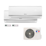 Airton climatiseur rversible bisplit (x2) - pompe  chaleur air air (pac) 2600w + 2600w ( 30m + 30m) ...