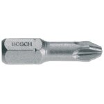 25 embouts de vissage extra dur pz2 25 mm bosch 2607001560