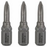 3 embouts de vissage extra dur ph1 25mm - bosch - 2607001508