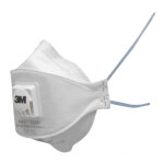 Bote de 10 masques pliables jetables srie aura? 9322 + ffp2 avec soupape 3m 7000088722 blanc