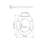 Abattant wc thermodur rd'2  descente assiste - olfa - 7rd9001da