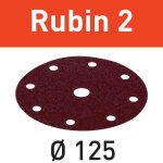 Abrasifs rubin 2 d125 / 8 p80 ru2 / 10 - festool - 499103