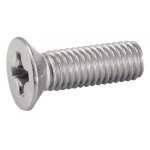 Vis � m�taux t�te frais�e cruciforme philips inox a2 din 965 2x6 bo�te de 500 acton 622152x6