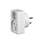 Adaptateur pour branchement de 1 fiche 2p + t 16 a + 1 fiche 2p + t 20 a sur une prise 32 a legrand 090035 ...