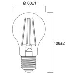 Ampoule led toledo retro satin 2700k 827 a60 e27 4, 5w - sylvania - 0029335