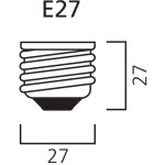 Ampoule led toledo retro satin 2700k 827 a70 e27 11w - sylvania - 0029341