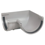 Angle int�rieur � joint 90� pour goutti�re demi - ronde lg33 nicoll ai33 gris clair