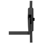 Barre antipanique cross - bar 89 3 points noire 950 mm droite jpm 890300 - 02 - 2z