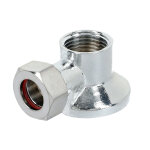 Applique chrome avec crou  collet battu 14 - 1 / 2 - garis - b01 - aml