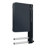 Sche - serviette lectrique 1800 w telia avec soufflant et barres atlantic 720110 gris anthracite