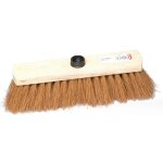 Balai coco avec monture en bois et douille  vis 29cm - brosserie thomas - 101d