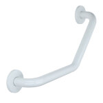 Barre d'appui en acier inoxydable recouvert d'epoxy coud�e 135� 265 x 265 mm 2 zones de fixation garis ...