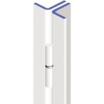 Barre de pivot 30x30mm cornière droite finition époxy blanc - heracles - bli - bpi10003 Barre de pivot 30x30mm cornière droite finition époxy blanc - heracles - bli - bpi10003