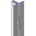 Barre de pivot 30x30mm cornière gauche finition apprêt gris - heracles - bli - bpi10002 Barre de pivot 30x30mm cornière gauche finition apprêt gris - heracles - bli - bpi10002
