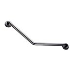 Barre de rel�vement coud�e 135� en inox poli d32 400 x 400 mm pour pmr akw 1263