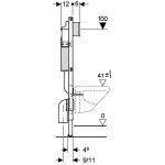 Bti - support up320 autoportant universel duofix sigma - geberit - 111. 333. 00. 5